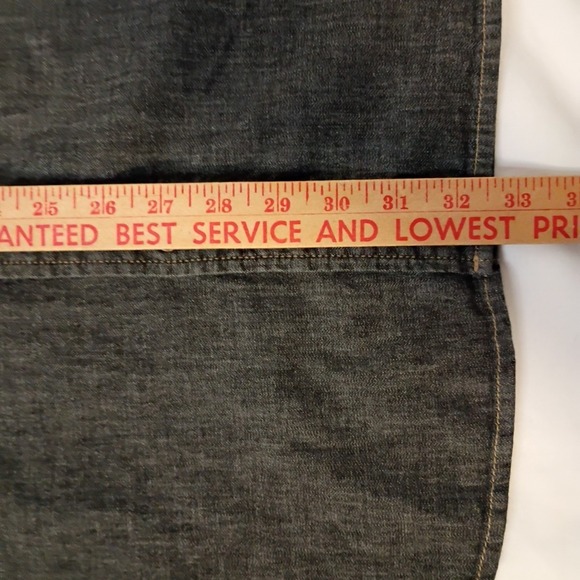 Wrangler Pearl Snap Shirt Mens 3XL Slim Untucked Fit Black Denim Stretch Western - Picture 9 of 9